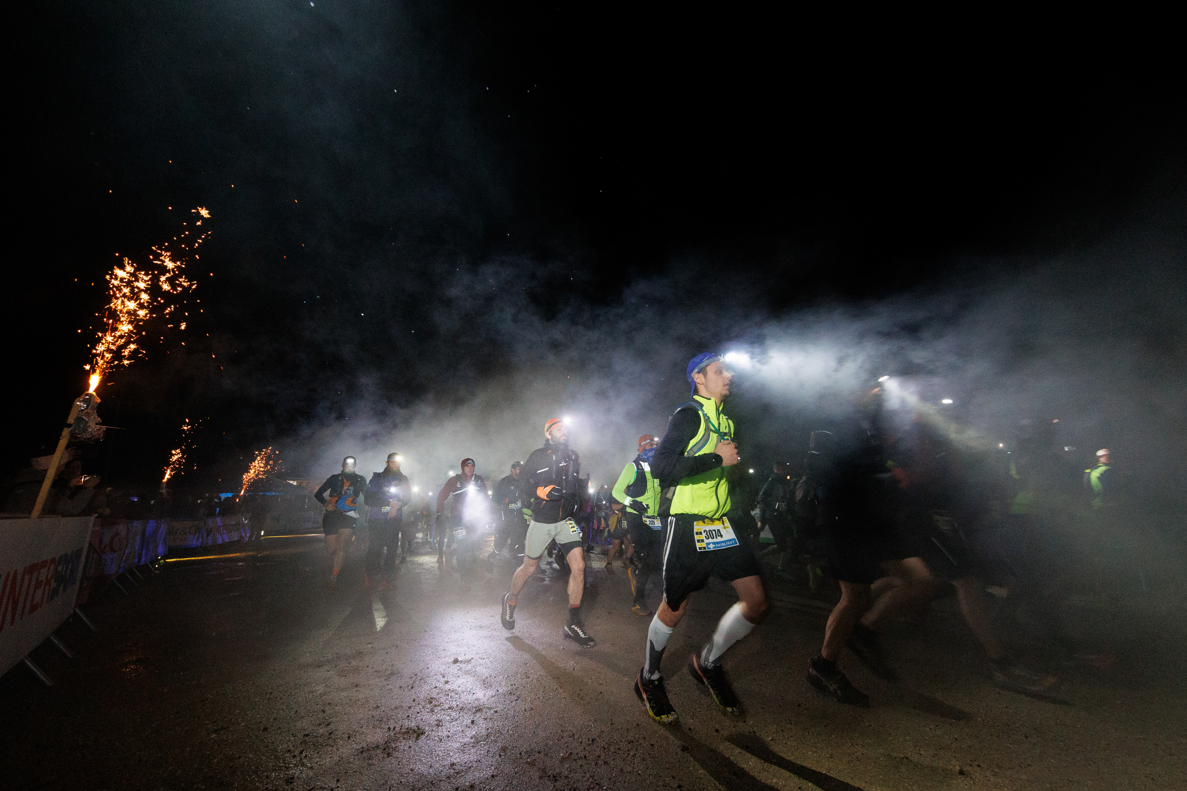 Départ nocturne du Raidnight41