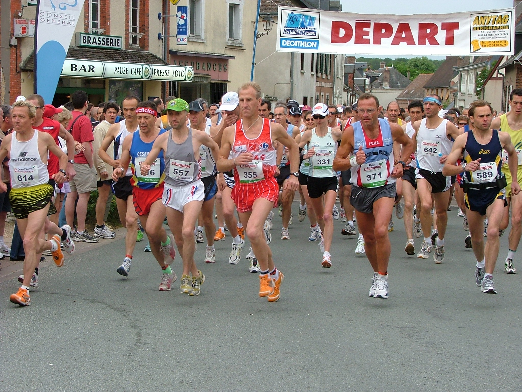 Départ du Duo-Marathon du Marathon du Perche Vendômois